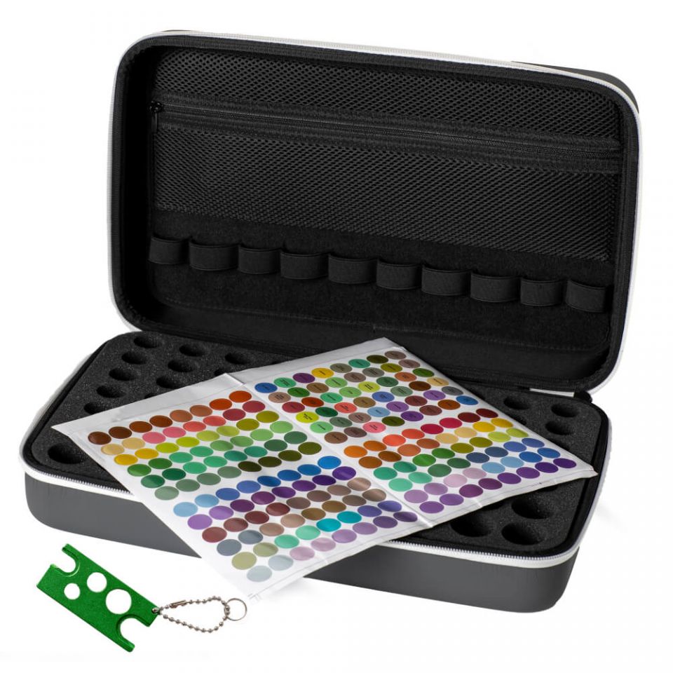 70-Count XL Hard-Top Carrying Cases - Dark Grey