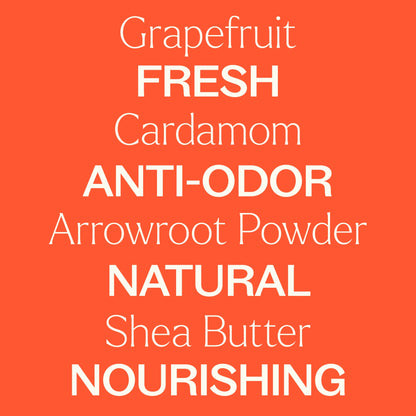 Grapefruit Cardamom Natural Deodorant