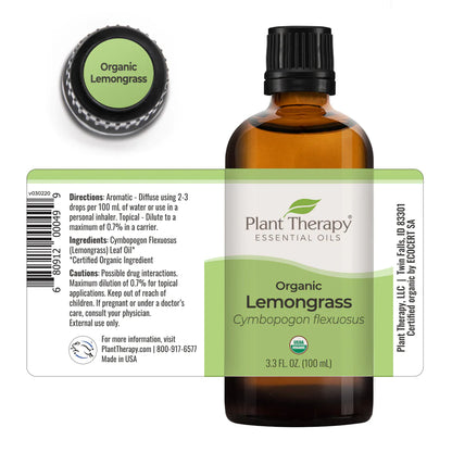 Organic Lemongrass Essential Oil