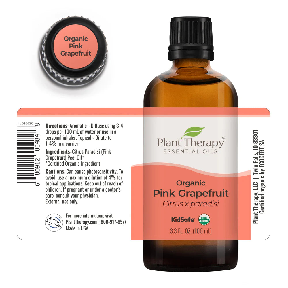 Organic Pink Grapefruit Essential Oil