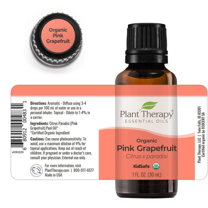 Organic Pink Grapefruit Essential Oil