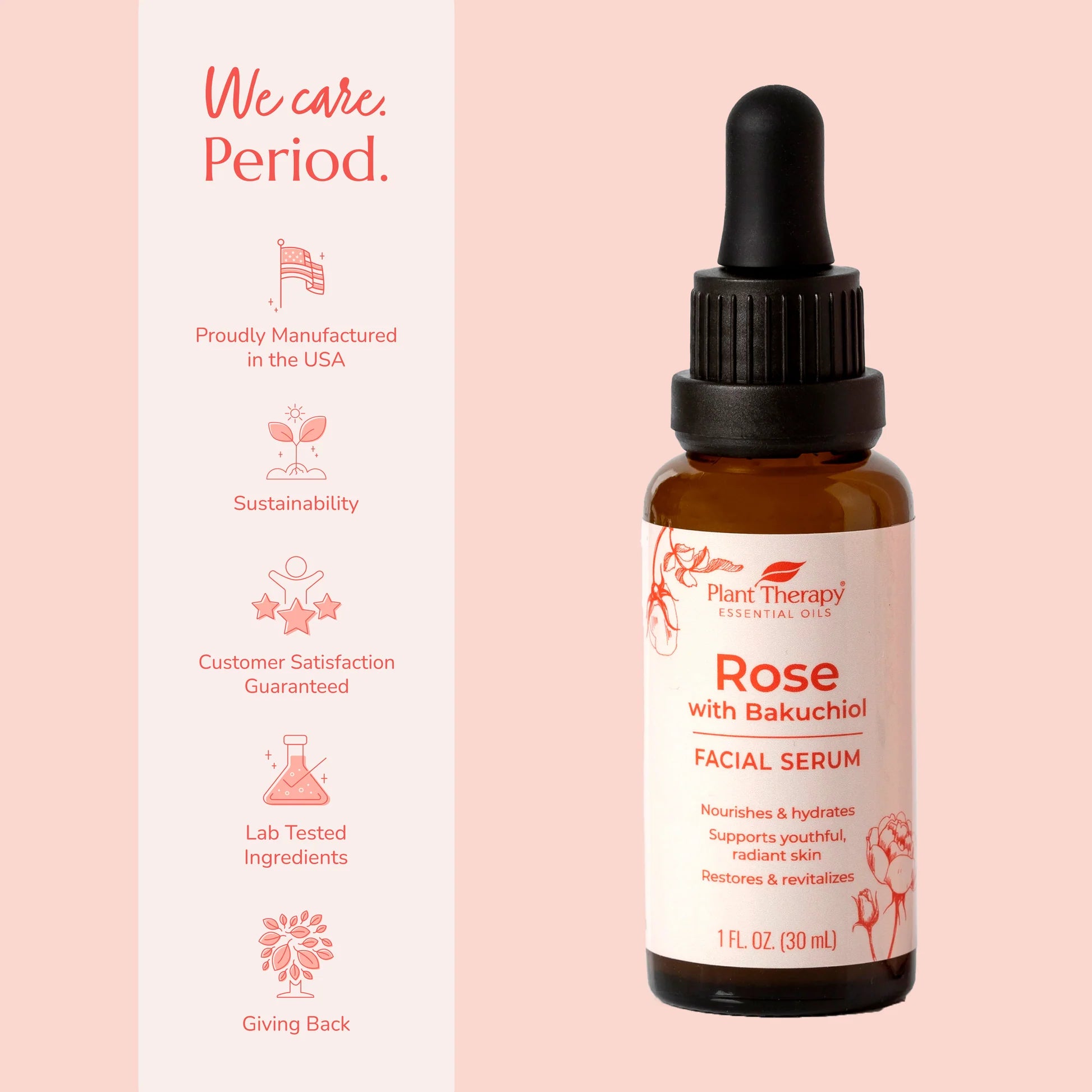 Rose with Bakuchiol Facial Serum 1 oz - 3rd Day Creation