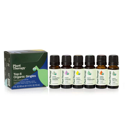 Top 6 Organic Singles Essential Oil Set