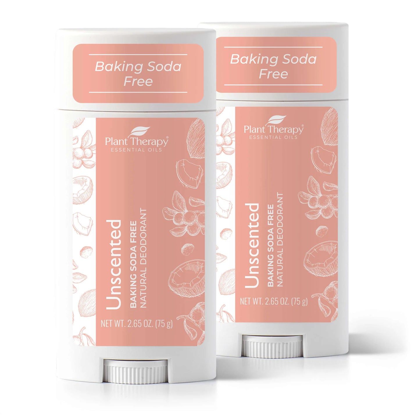 Unscented Baking Soda Free Natural Deodorant